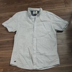 🔥Casual Light Blue Button Shirt, Short Sleeve